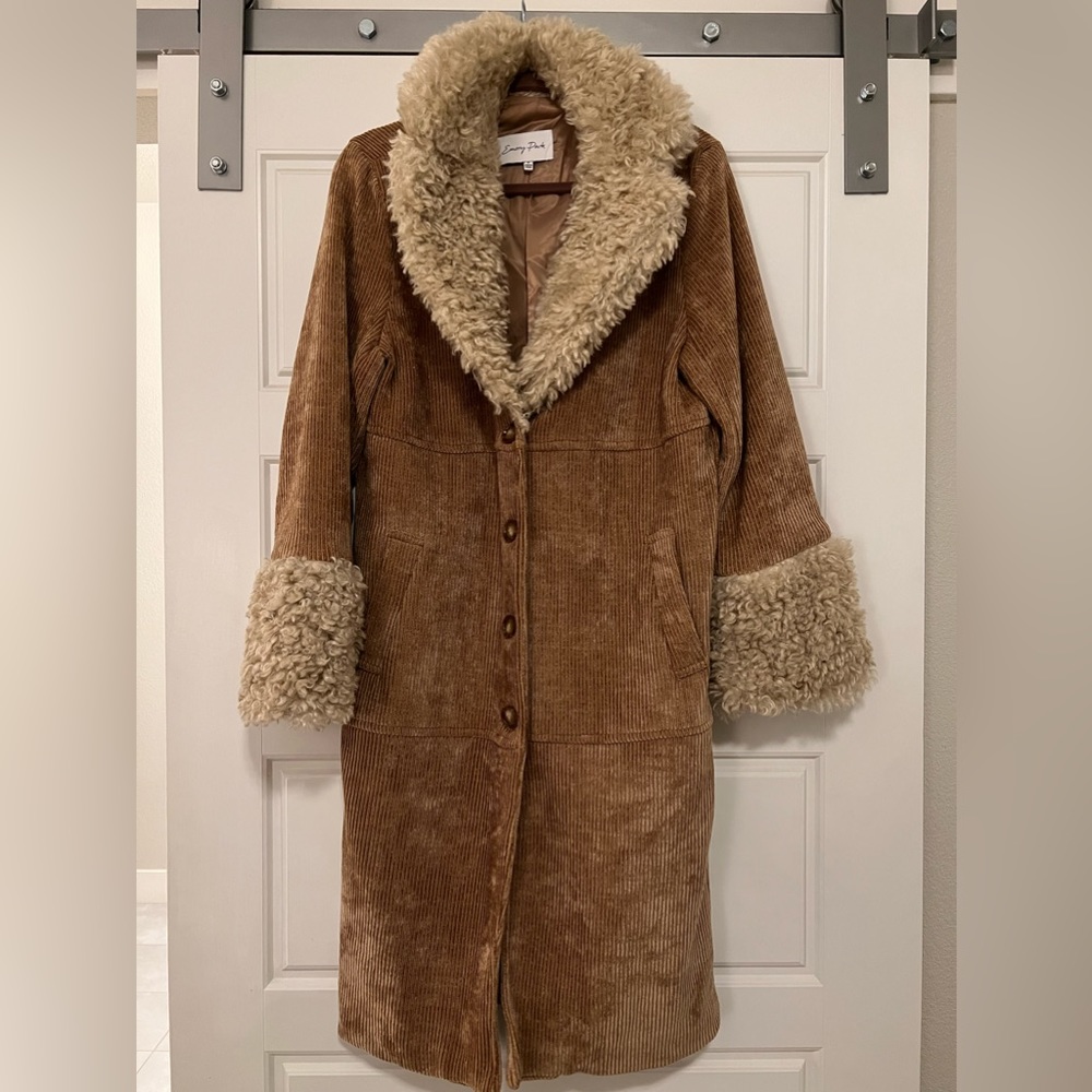 Emory Park Corduroy and Sheepskin Coat